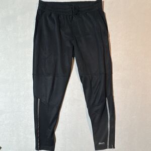 Running Room Black Men's L/G Jogger Pants Drawstring Zip Pockets